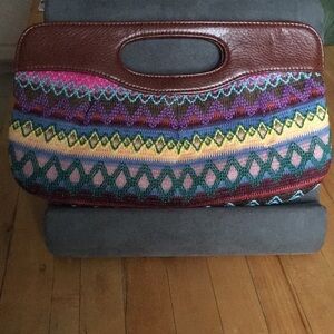 Woven/Knit Multi Color Clutch/Handbag 8